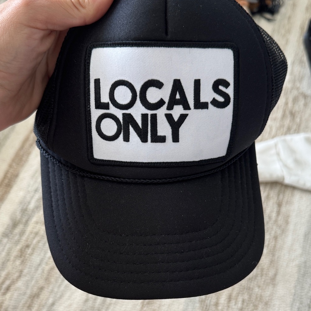 Aviator Nation Black 'Locals Only' Trucker Hat